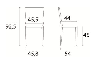Krēsls DAFNE (metāla)