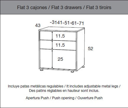 Nakts skapītis FLAT